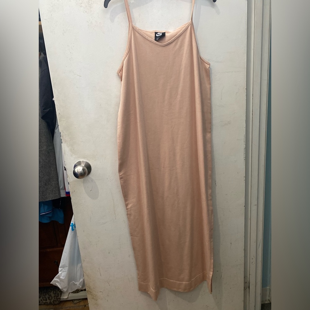 COPY - Brand New - Nike Cotton Nude Shift Dress with side slits